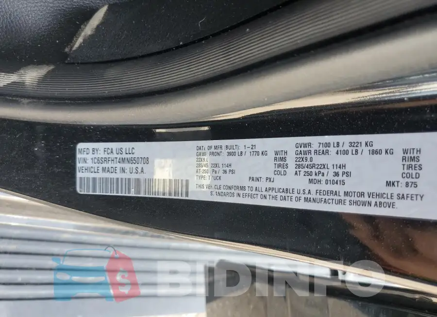 1C6SRFHT4MN650708 Photo# 13