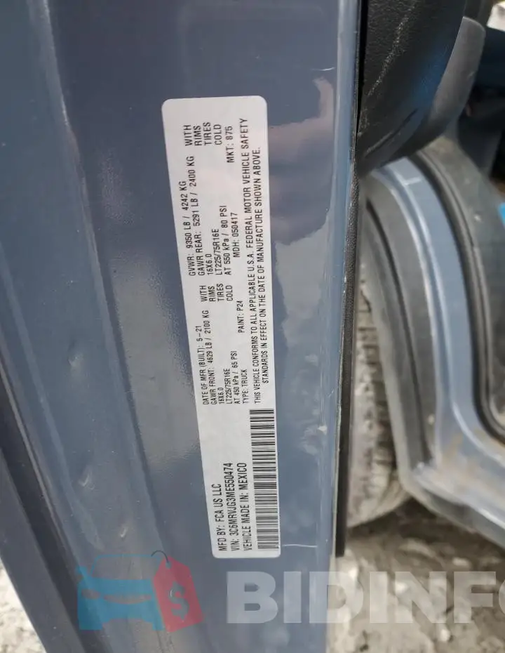3C6MRVJG3ME550474 Photo# 13