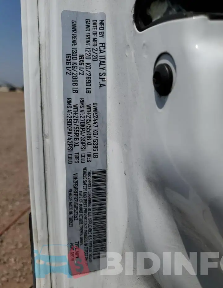 ZFBHRFBB2L6R52352 Photo# 14