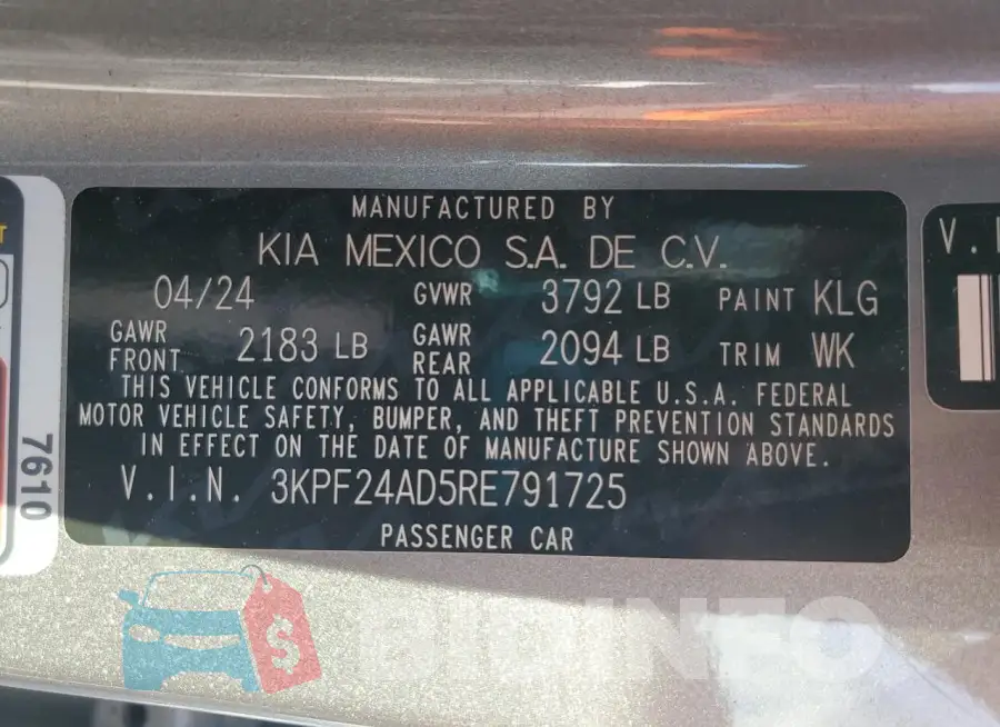 3KPF24AD5RE791725 Photo# 12