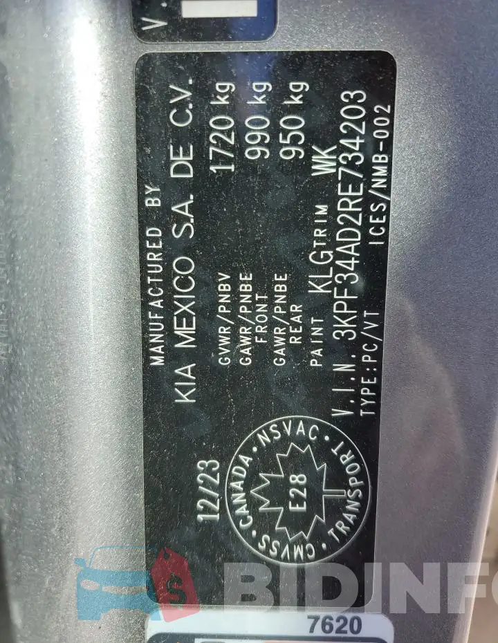 3KPF34AD2RE734203 Photo# 12
