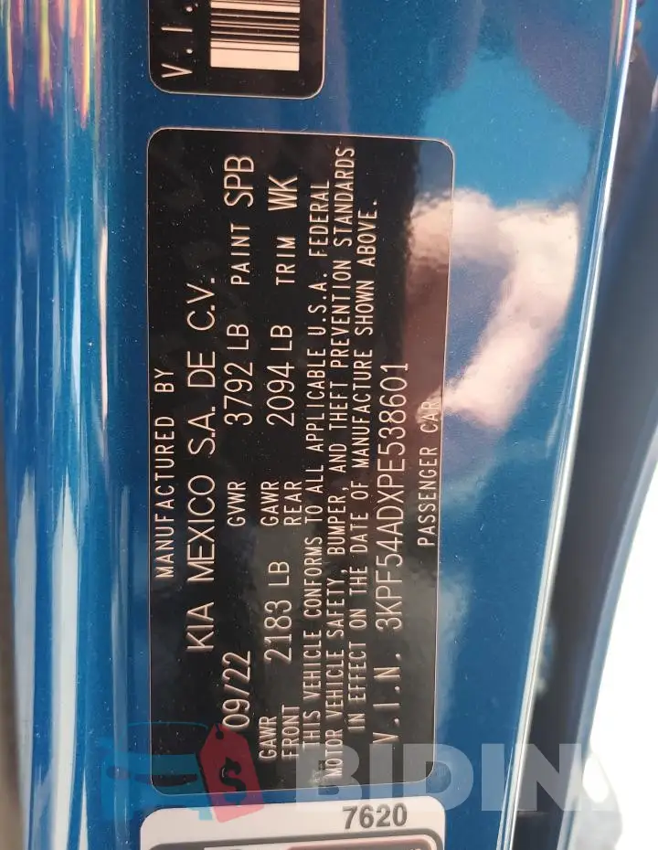 3KPF54ADXPE538601 Photo# 13