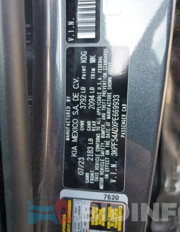3KPF54ADXPE669933 Photo# 13