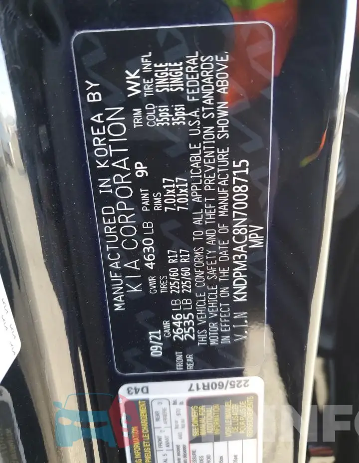 KNDPM3AC8N7008715 Photo# 13