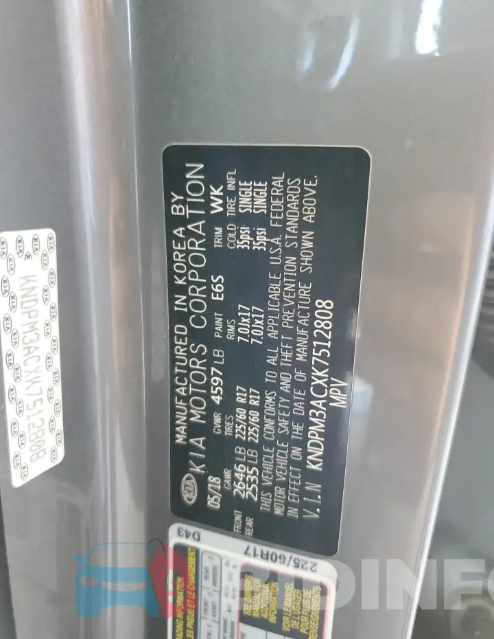 KNDPM3ACXK7512808 Photo# 12