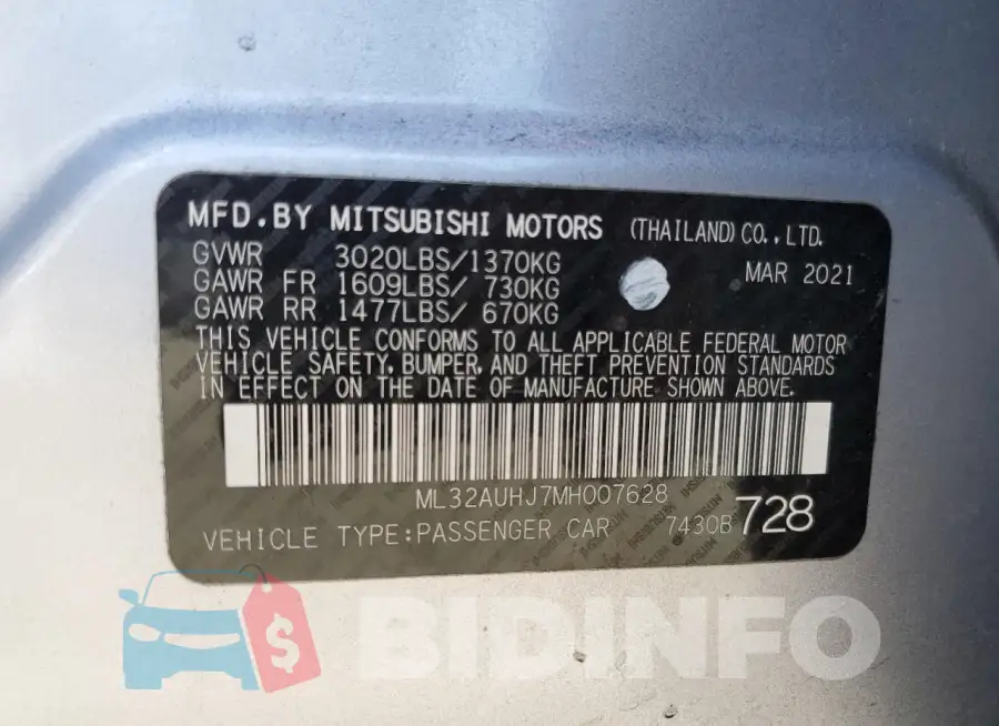 ML32AUHJ7MH007628 Photo# 12