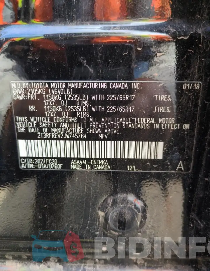 2T3RFREV2JW745764 Photo# 12