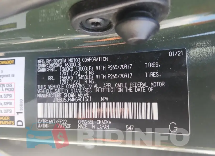 JTEBU5JR4M5901061 Photo# 12
