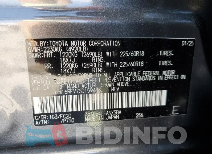 JTM16RFV7SD159488 Photo# 13