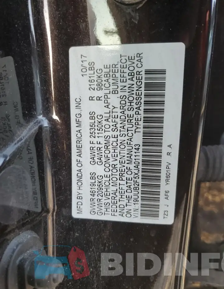 19UUB2F5XJA011143 Photo# 12