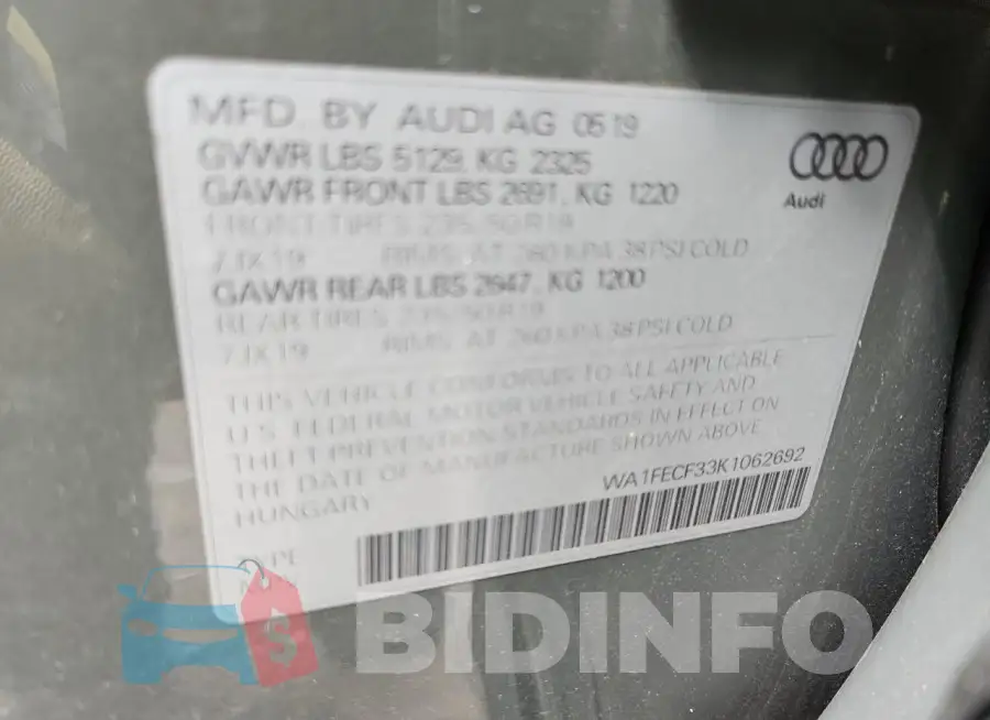 WA1FECF33K1062692 Photo# 13