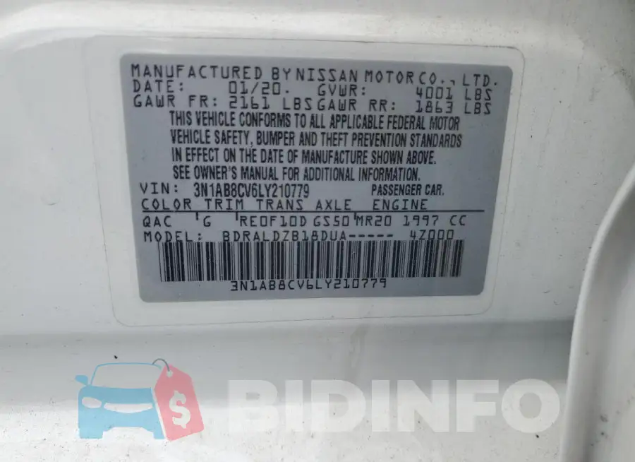 3N1AB8CV6LY210779 Photo# 12
