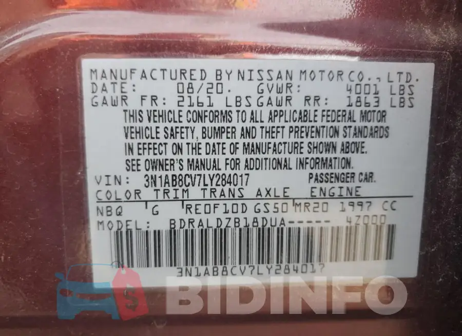 3N1AB8CV7LY284017 Photo# 12