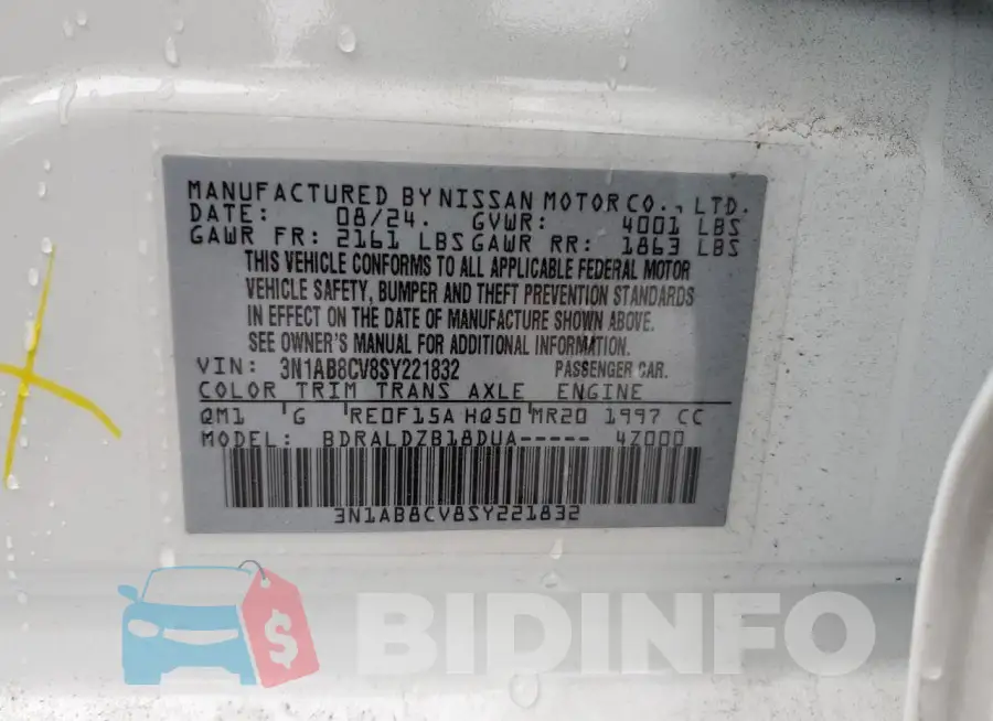 3N1AB8CV8SY221832 Photo# 12