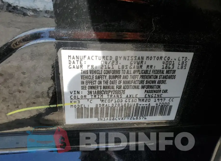 3N1AB8CVXPY268576 Photo# 12