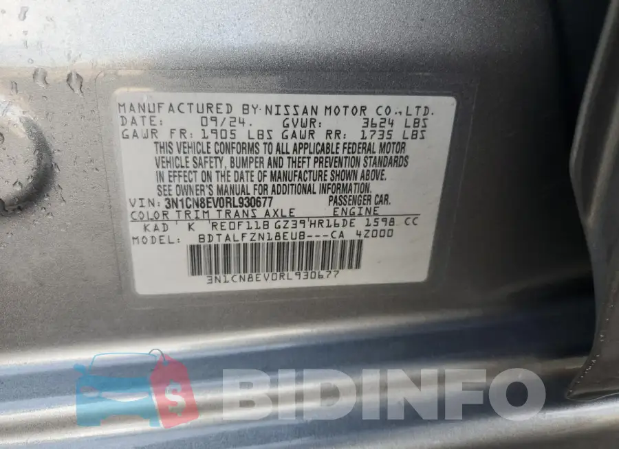 3N1CN8EV0RL930677 Photo# 12