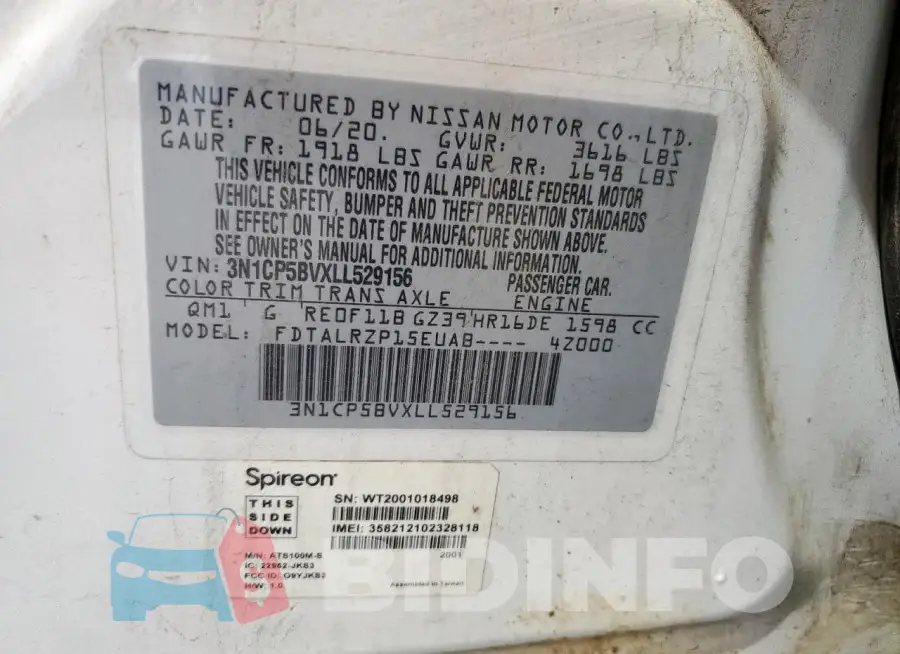 3N1CP5BVXLL529156 Photo# 13