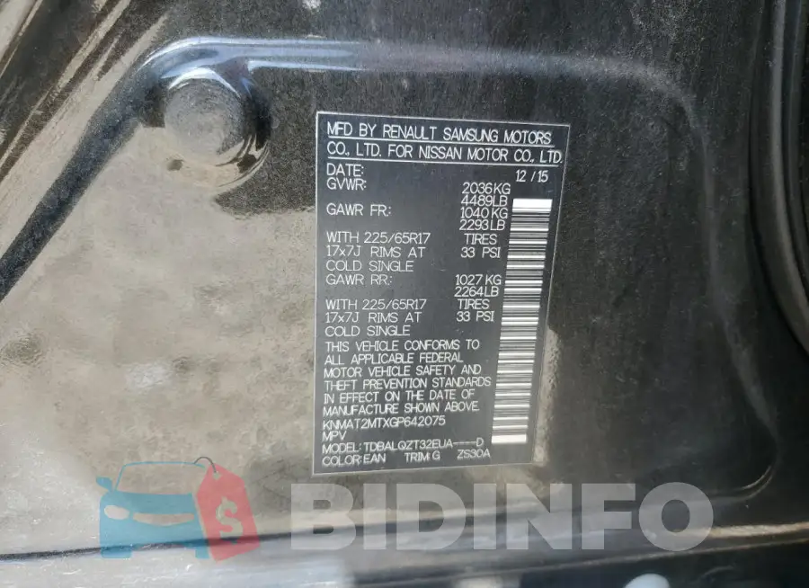 KNMAT2MTXGP642075 Photo# 13