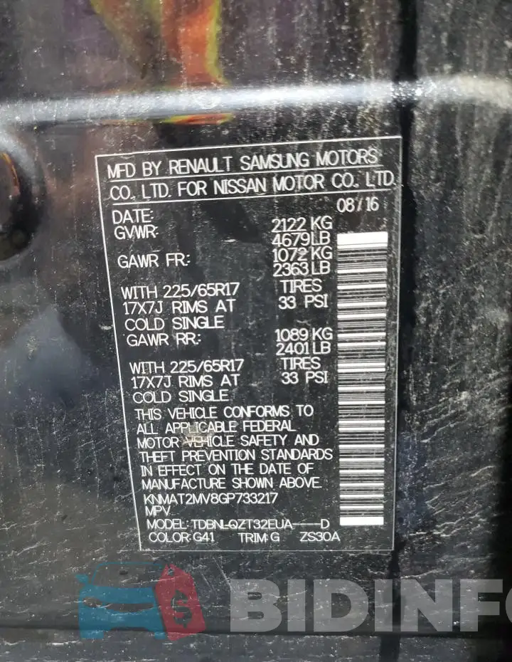 KNMAT2MV8GP733217 Photo# 14