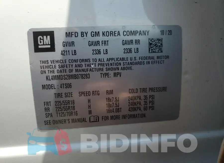 KL4MMDS28MB078283 Photo# 13