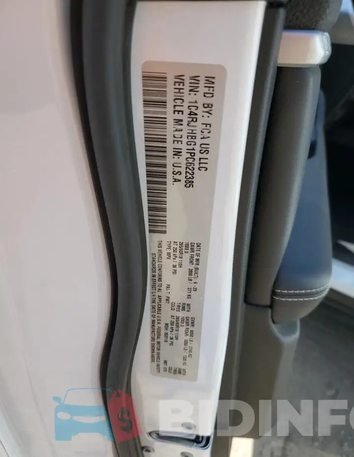 1C4RJHBG1PC622385 Photo# 14