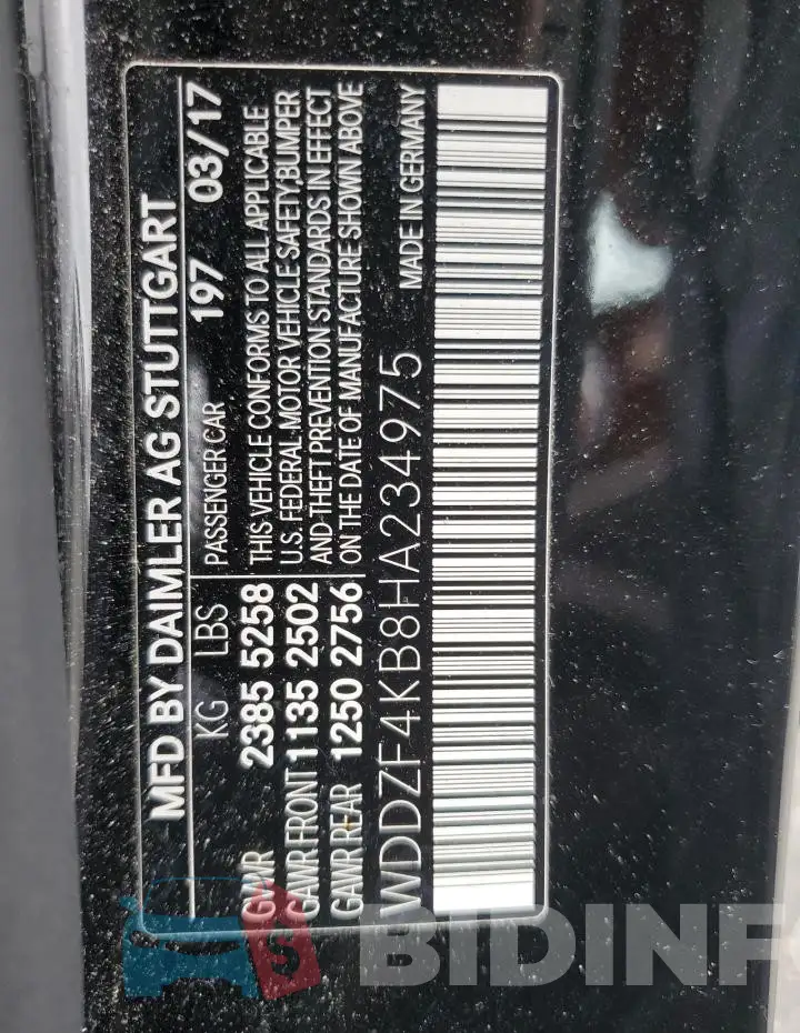 WDDZF4KB8HA234975 Photo# 12