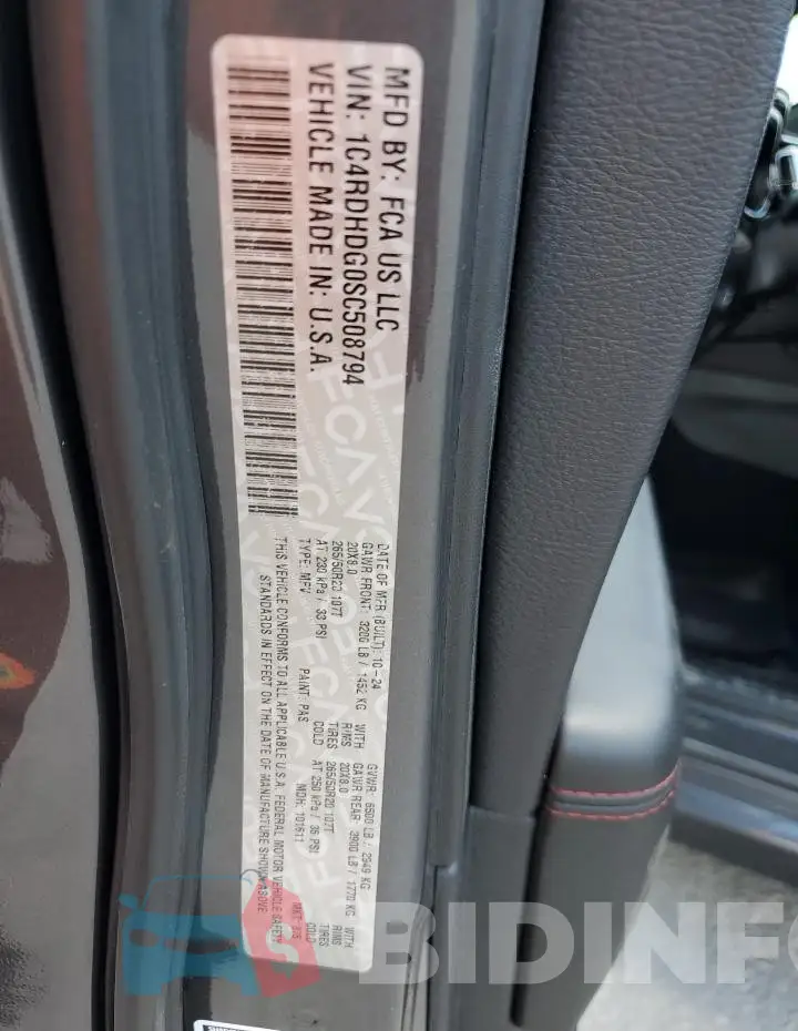 1C4RDHDG0SC508794 Photo# 13