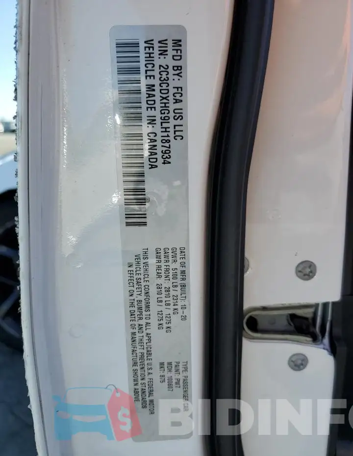 2C3CDXHG9LH187934 Photo# 13