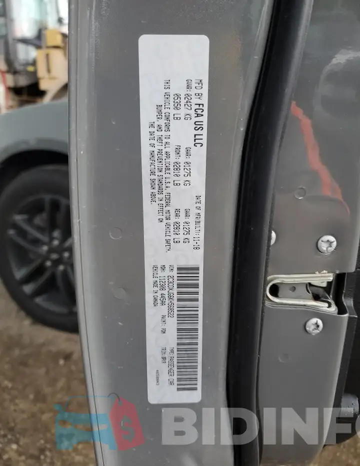 2C3CDXJG6KH568522 Photo# 12
