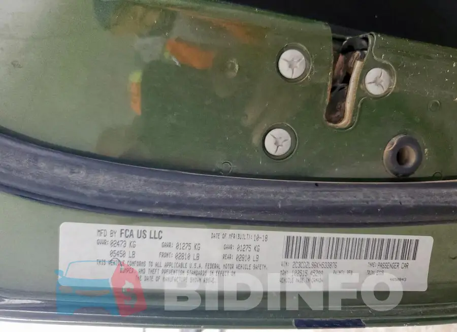 2C3CDZL96KH533876 Photo# 12
