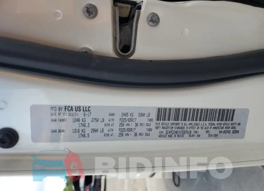3C4PDCAB1HT697018 Photo# 13