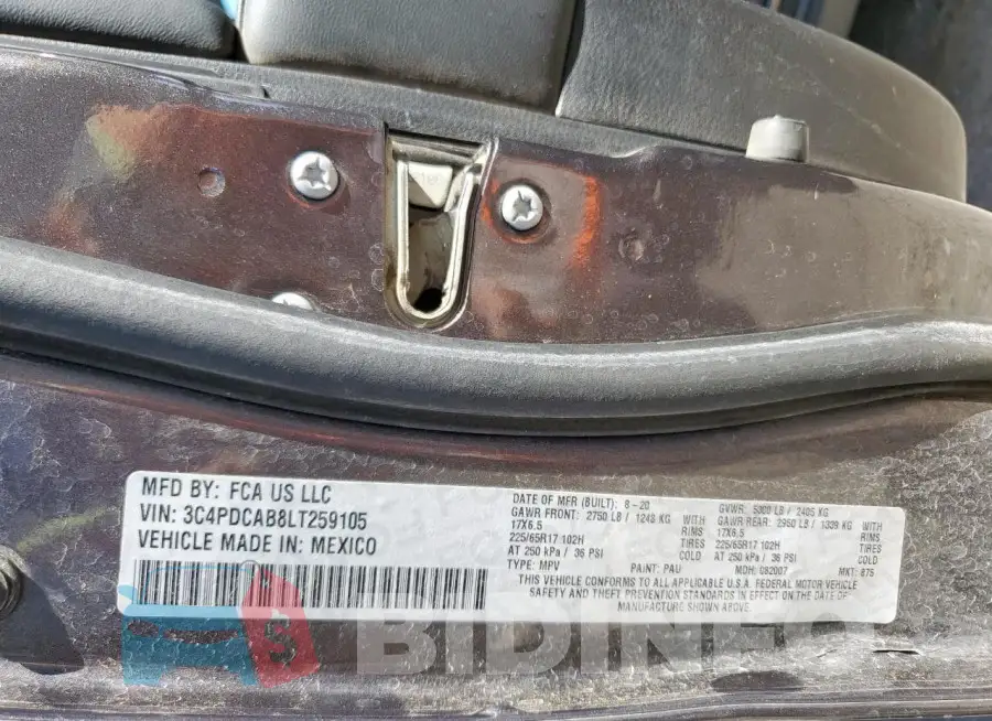3C4PDCAB8LT259105 Photo# 13
