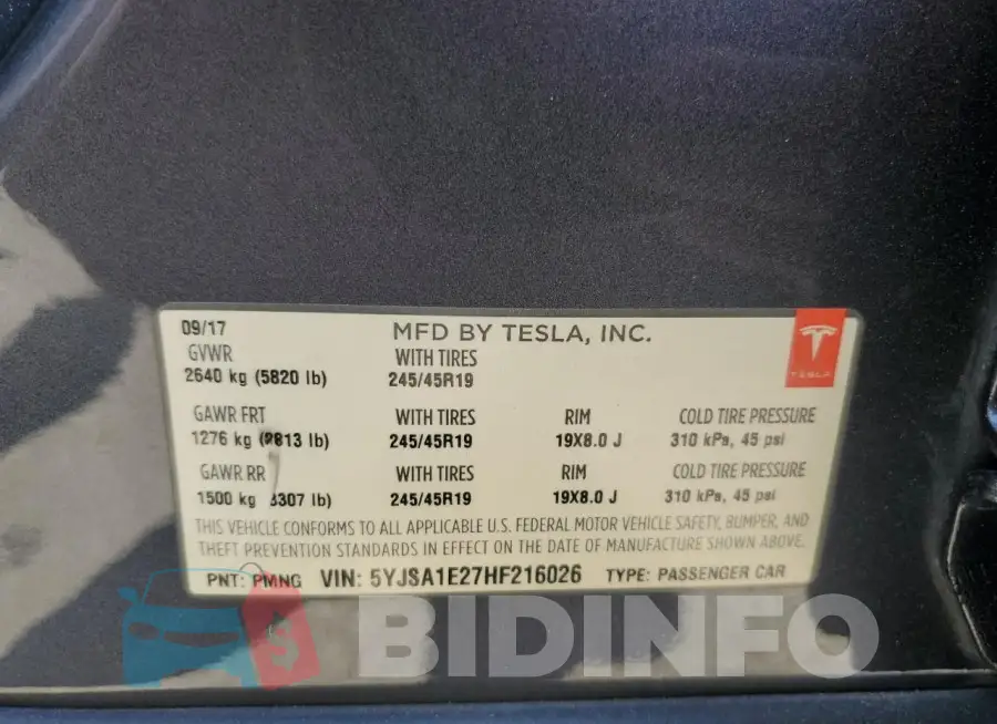 5YJSA1E27HF216026 Photo# 12