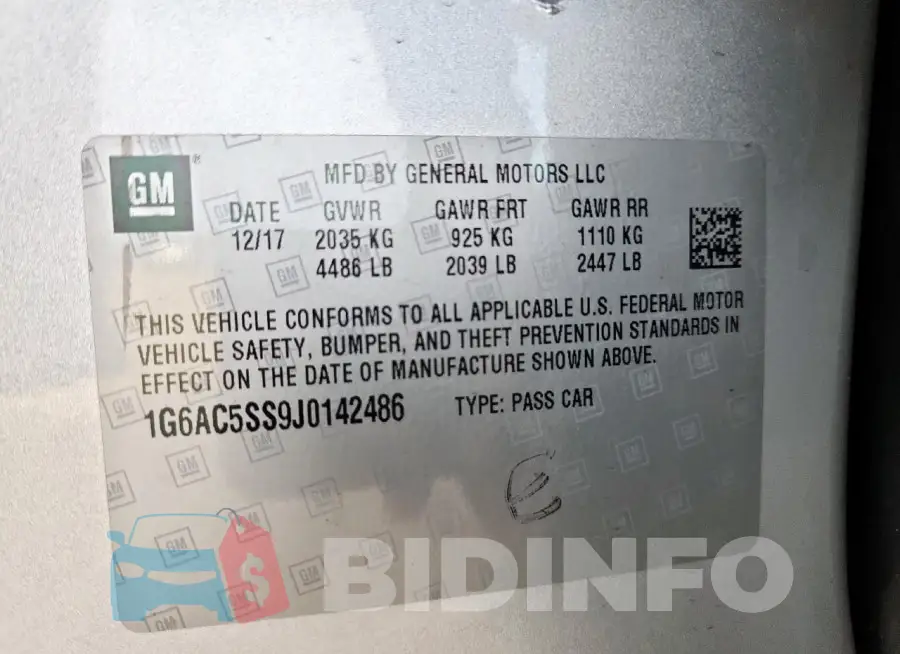 1G6AC5SS9J0142486 Photo# 12