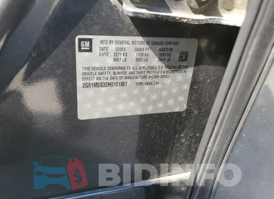 2G61M5S32H9161967 Photo# 13