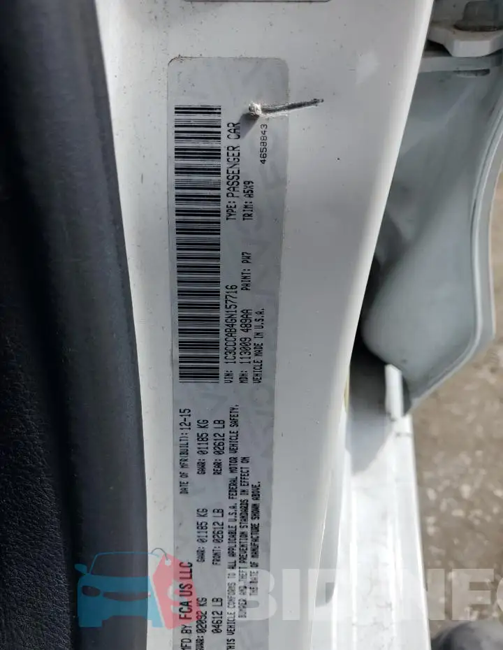 1C3CCCAB4GN157716 Photo# 12