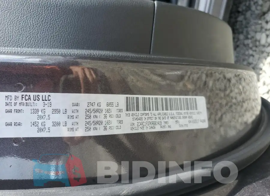 2C4RC1FG7KR681419 Photo# 13