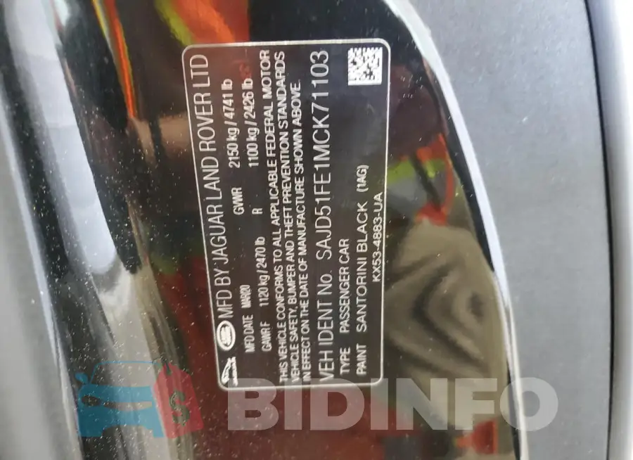 SAJD51FE1MCK71103 Photo# 12