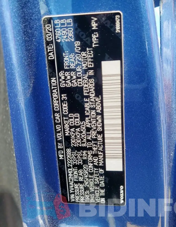 YV4AC2HM0L2322688 Photo# 13