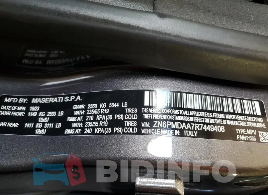 ZN6PMDAA7R7449406 Photo# 14