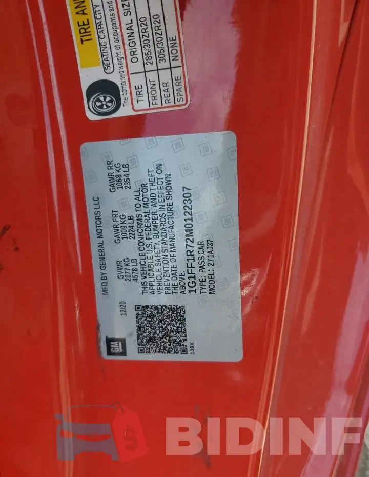 1G1FF1R72M0122307 Photo# 12