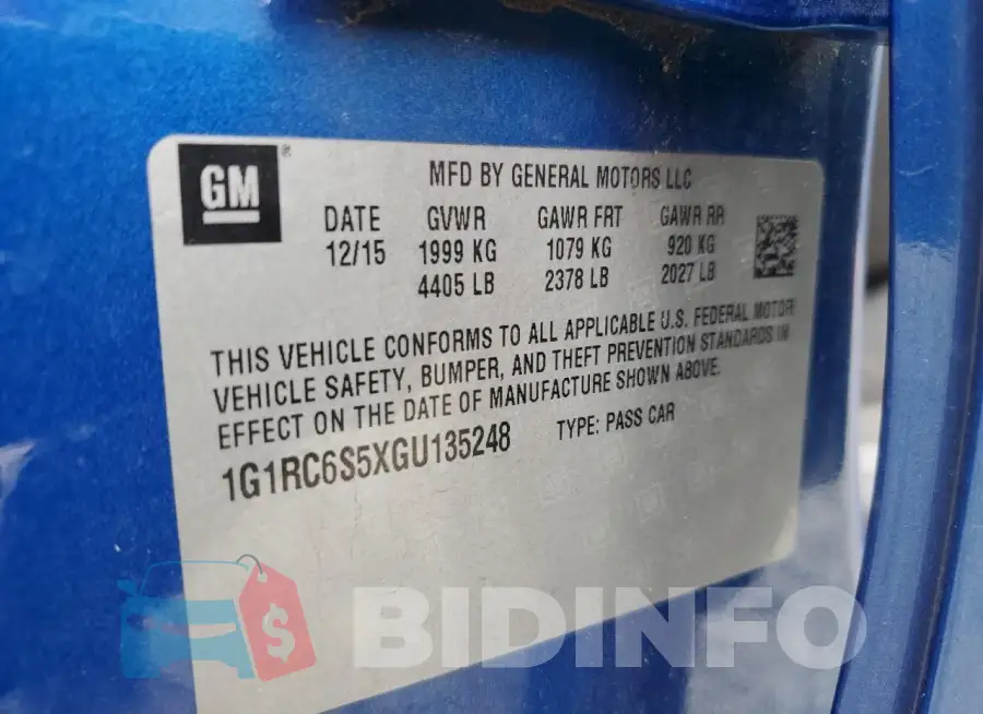 1G1RC6S5XGU135248 Photo# 13