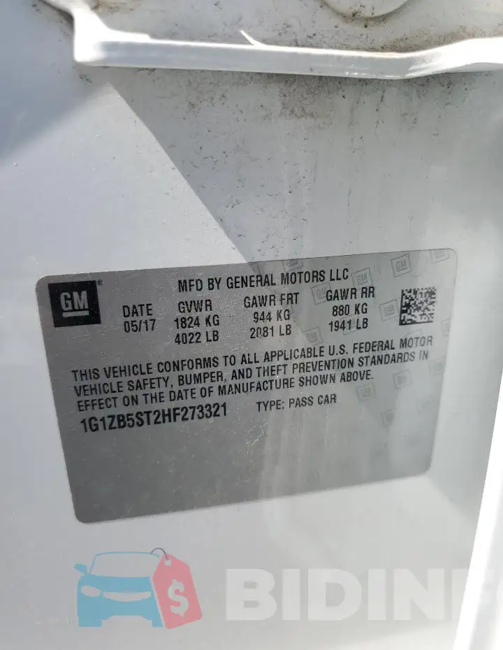 1G1ZB5ST2HF273321 Photo# 12