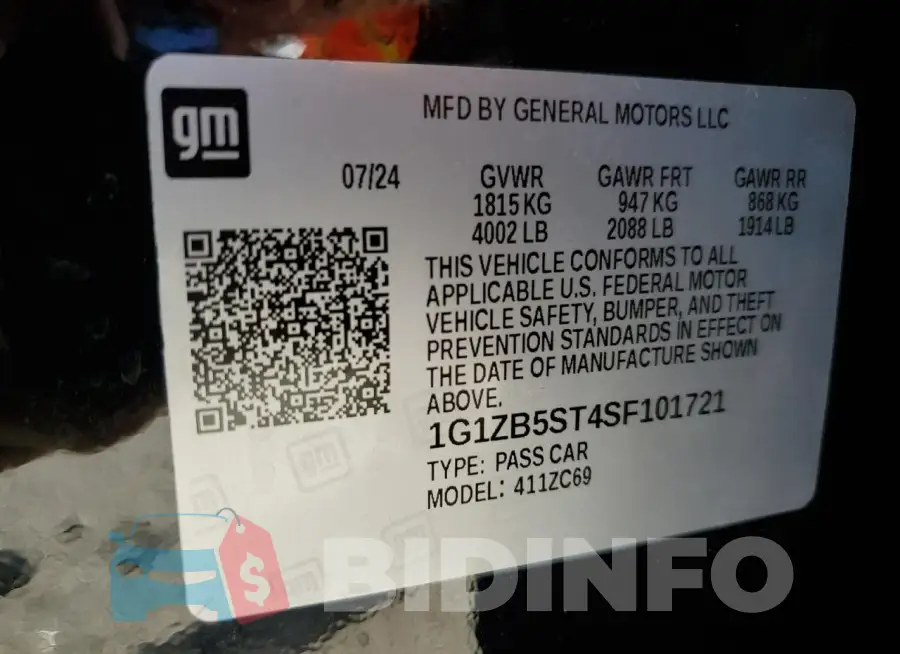 1G1ZB5ST4SF101721 Photo# 12