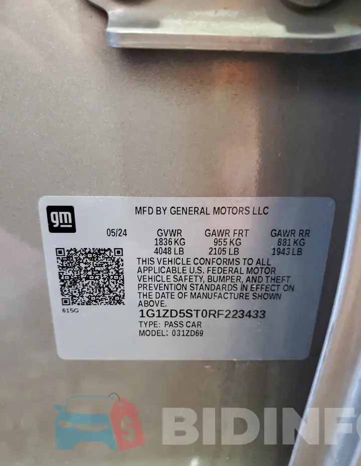 1G1ZD5ST0RF223433 Photo# 12