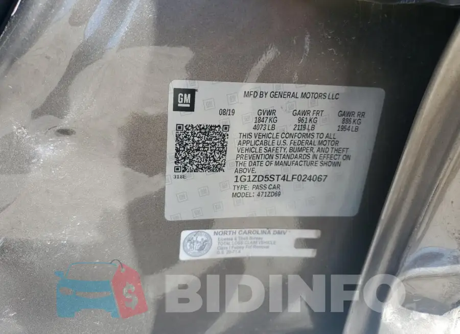 1G1ZD5ST4LF024067 Photo# 12
