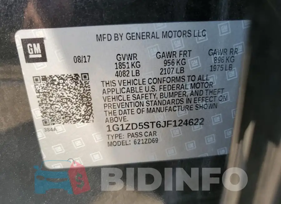 1G1ZD5ST6JF124622 Photo# 12