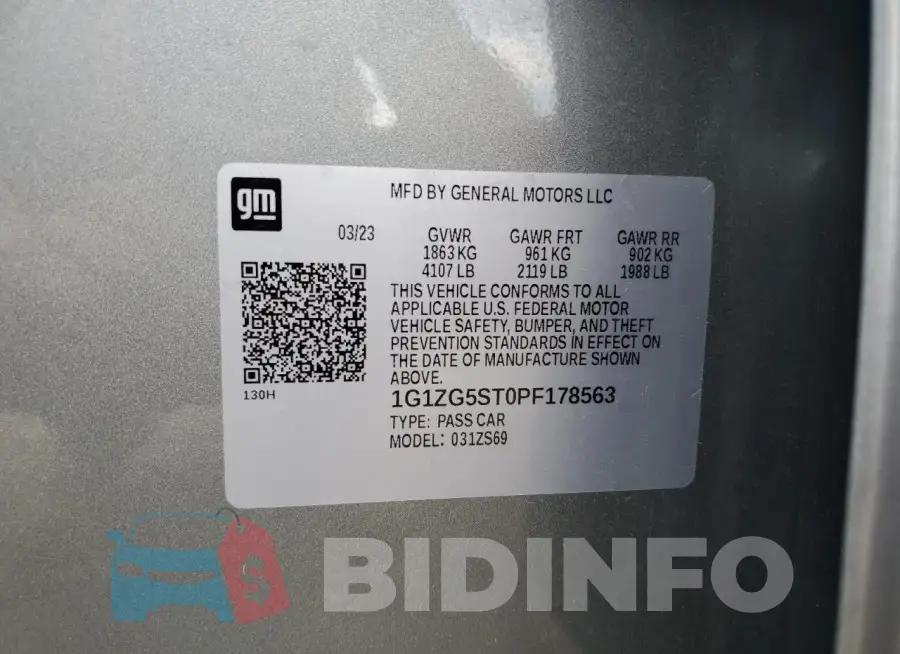 1G1ZG5ST0PF178563 Photo# 12