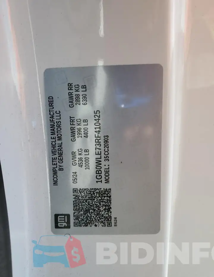 1GB0WLE73RF410425 Photo# 12