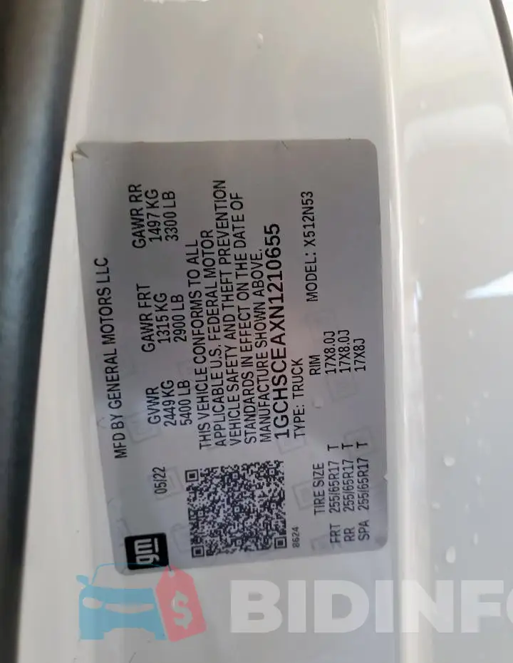 1GCHSCEAXN1210655 Photo# 13